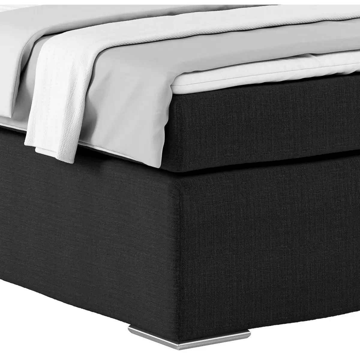 Boxspringbett Nero 140 x 200 Schwarz