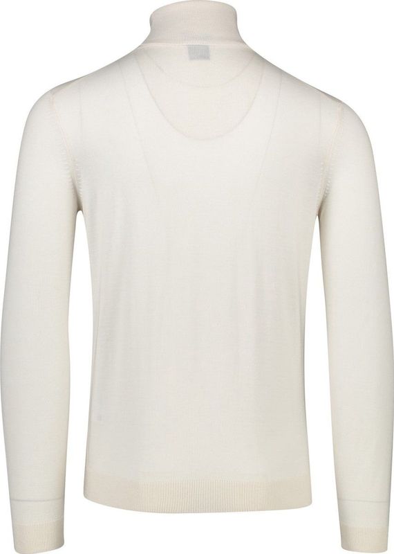 HUGO BOSS - Musso - Gebreide Trui - Wit - 100% Wol