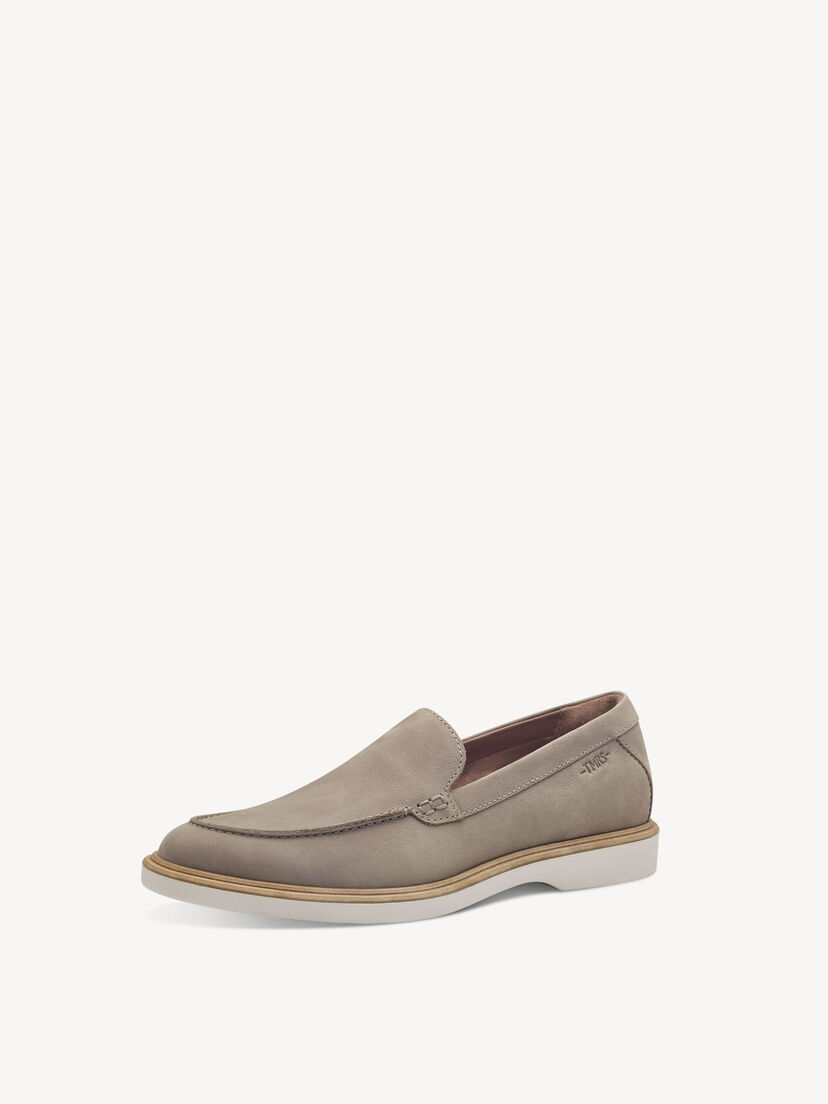 Leren Instappers - beige