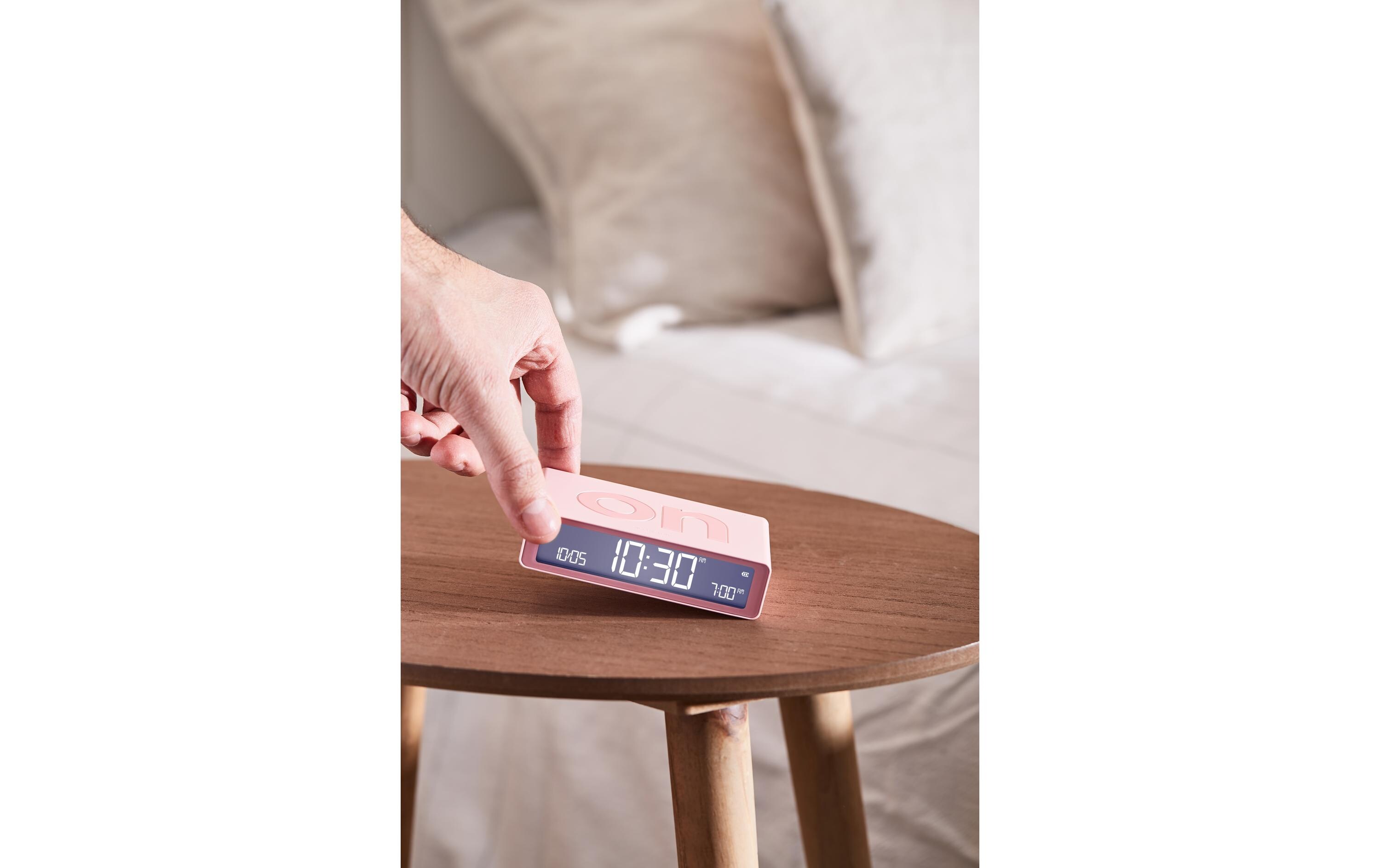 Digitalwecker Flip Classic RosaLCD-Wecker