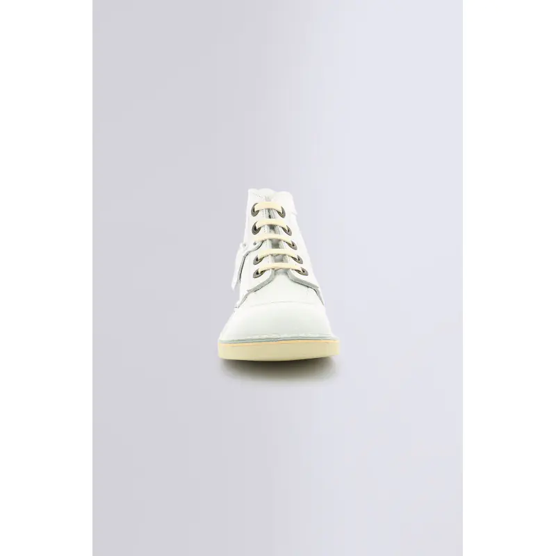 KICK COL BLANC BOTTINES Cuir Fille