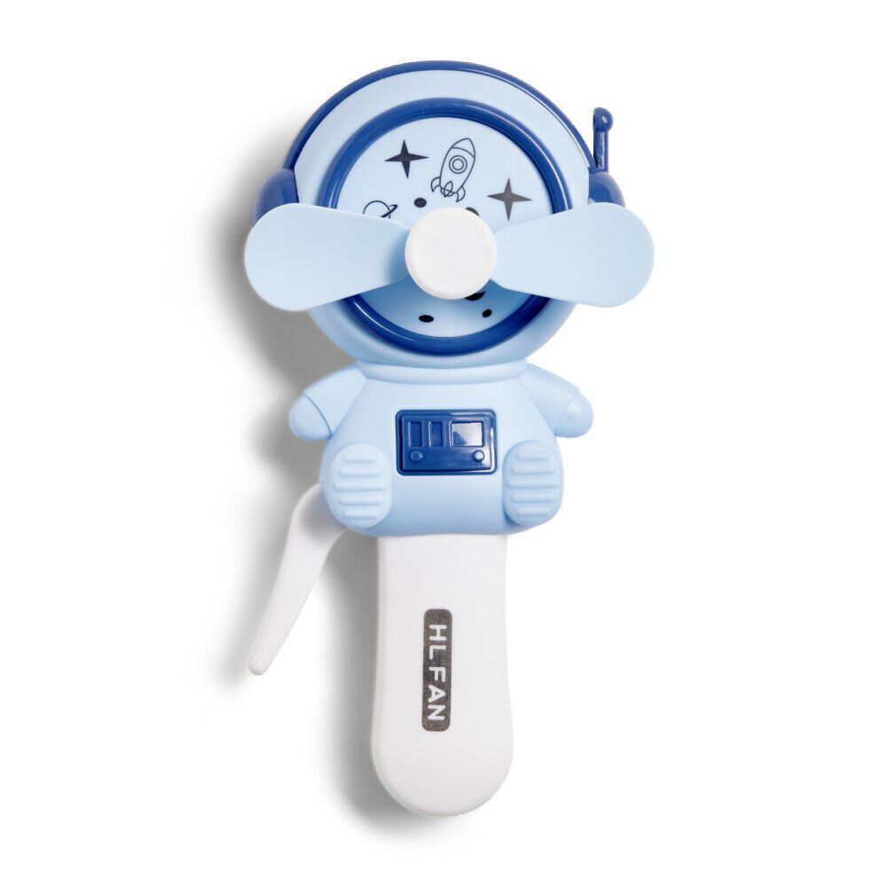 Ventilateur manuel forme astronaute 3 coloris