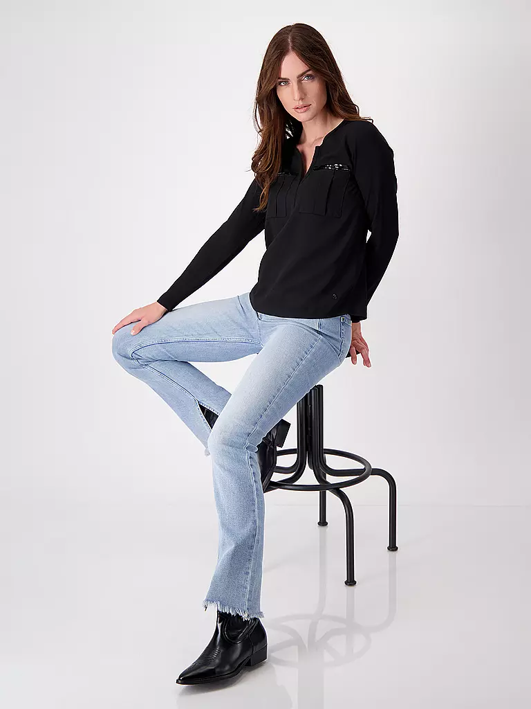 MONARI Blusenshirt schwarz