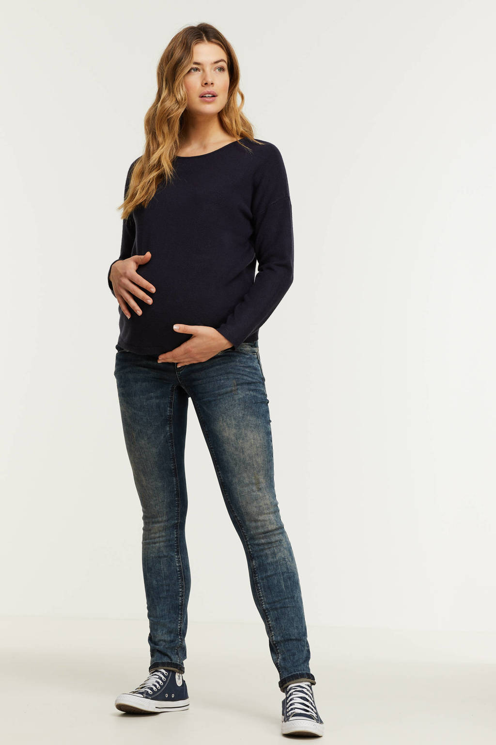 ESPRIT Maternity slim fit zwangerschapsjeans dark denim