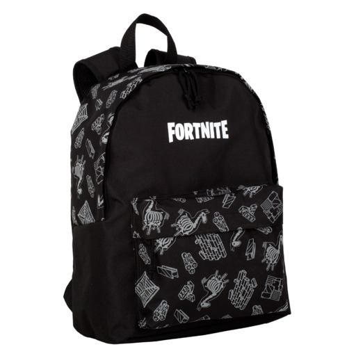 Mochila Escolar Americana Preta Escura Fortnite