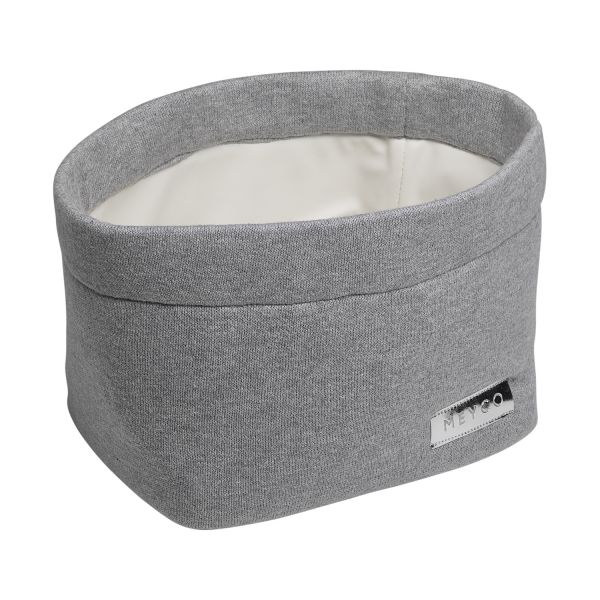 Meyco Knit Basic Commodemandje Small Grijs Melange
