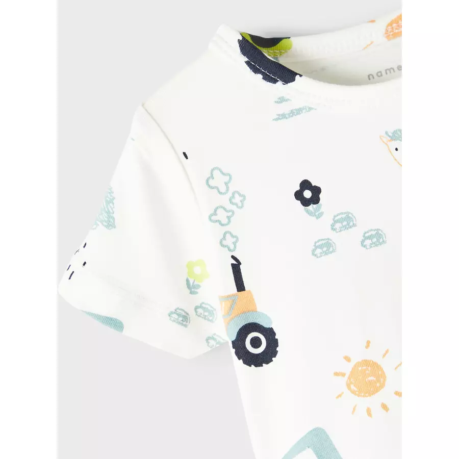 name it T-Shirt Nbmherold White Alyssum
