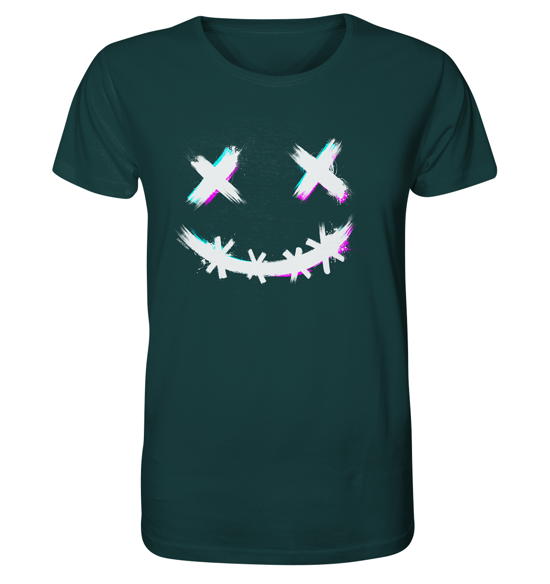 DartSturm - Scary Smile - Weiß - Organic Shirt