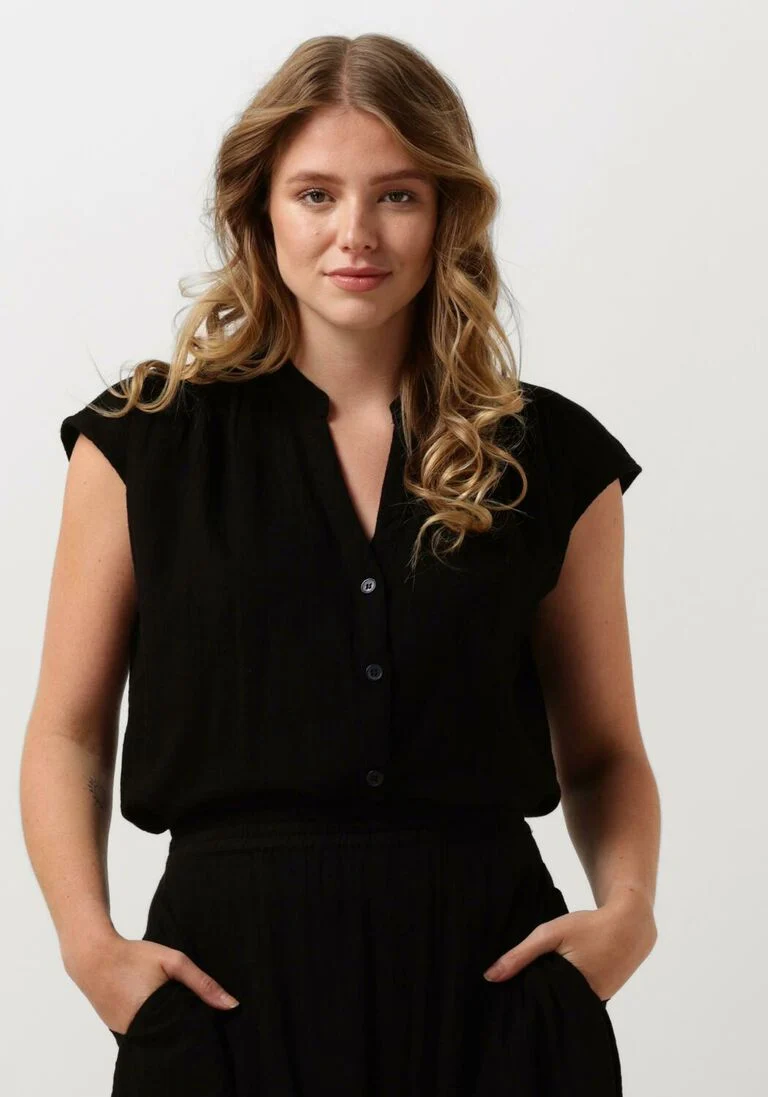 STELLA FOREST zwarte stella forest blouse e24ch041