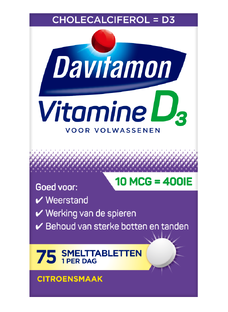 Davitamon Vitamine D 400IE Smelttabletten Citroen 75TB