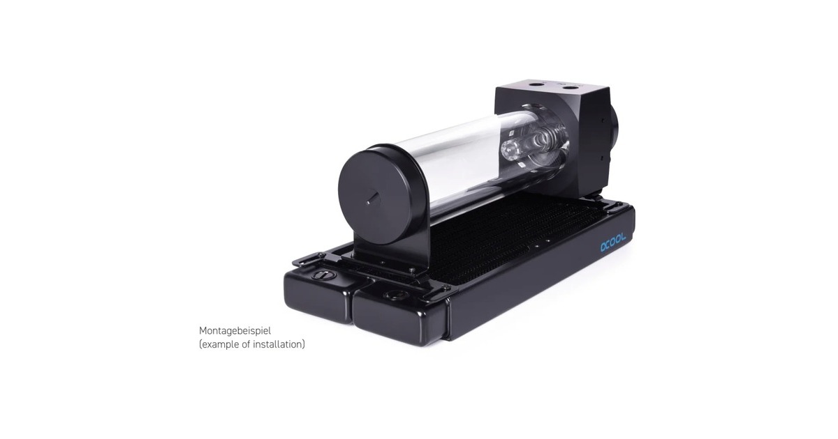 AlphacoolCore 200 Aurora D5/VPP reservoir with VPP655 PWM pump pomp  (RGB)