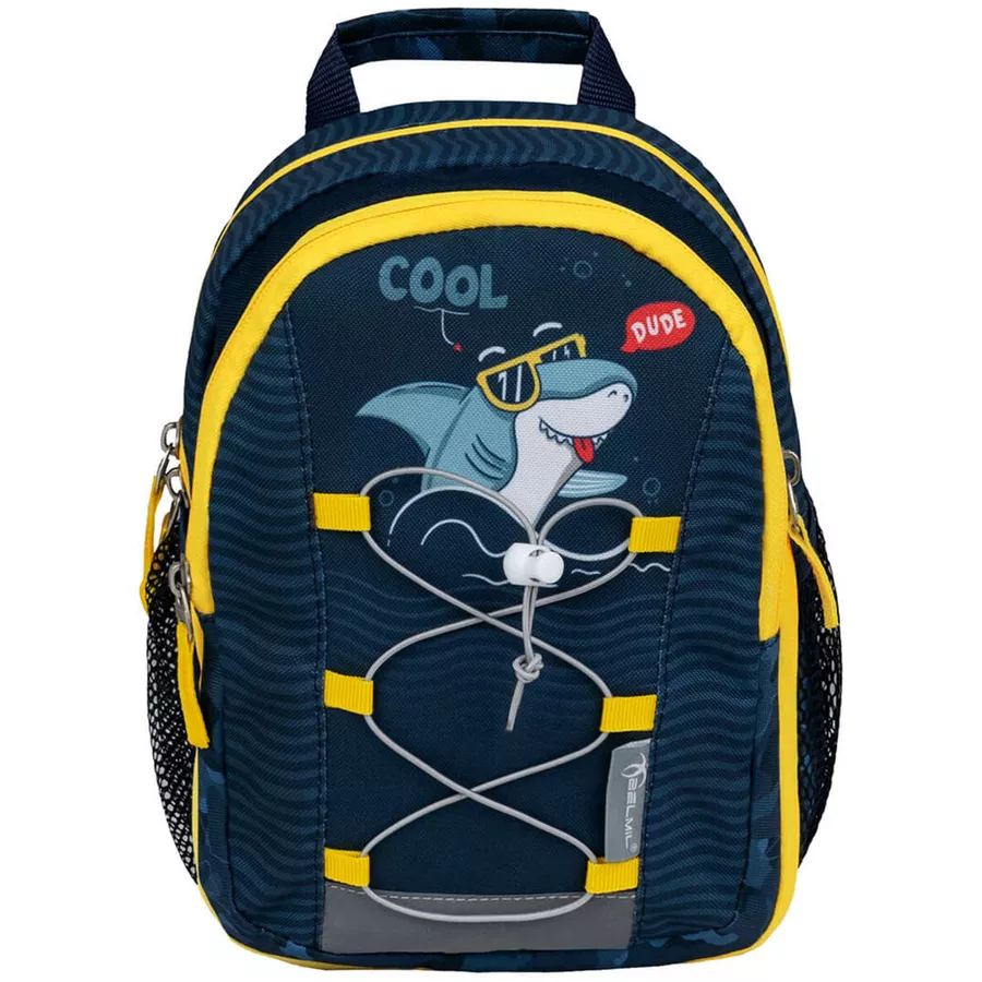 Belmil Kindergartenrucksack Mini Kiddy Kindergartenrucksack für 1-3 Jährige Kinder mit Brustgurt Cool Dude