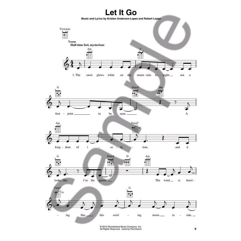 Hal Leonard - Frozen: Music From The Motion Picture voor ukelele