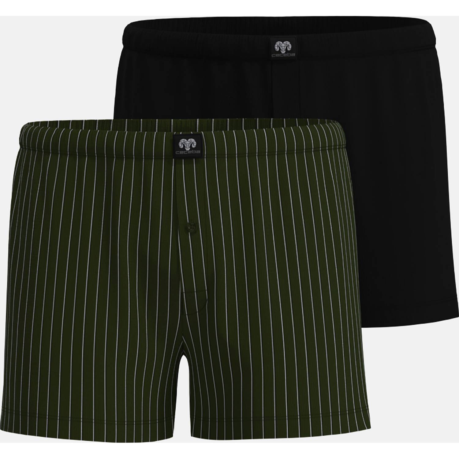 Ceceba Bio Single-Jersey Herren-Boxershorts im 2er-Pack