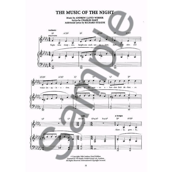 Really Useful Group - The Phantom Of The Opera songbook (PVG)