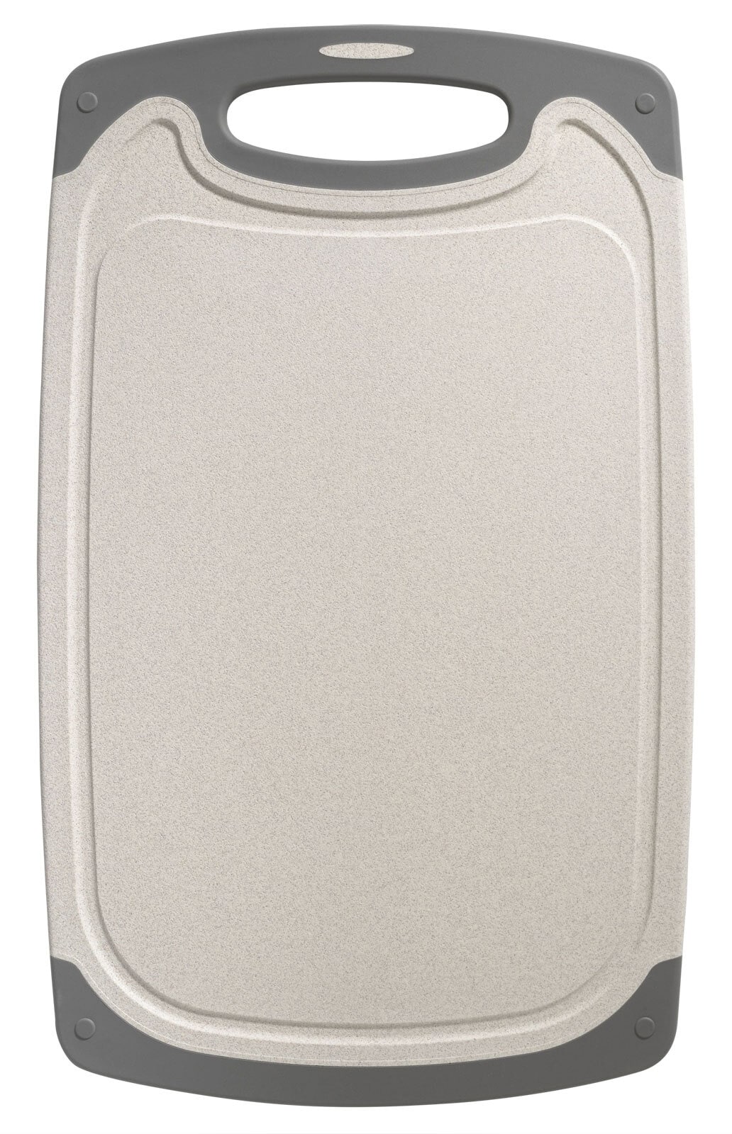 casaNOVA Schneidbrett 40 x 24 cm grau/ weiß