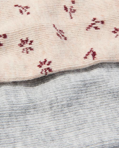 2 collant épais bébé avec coton beige