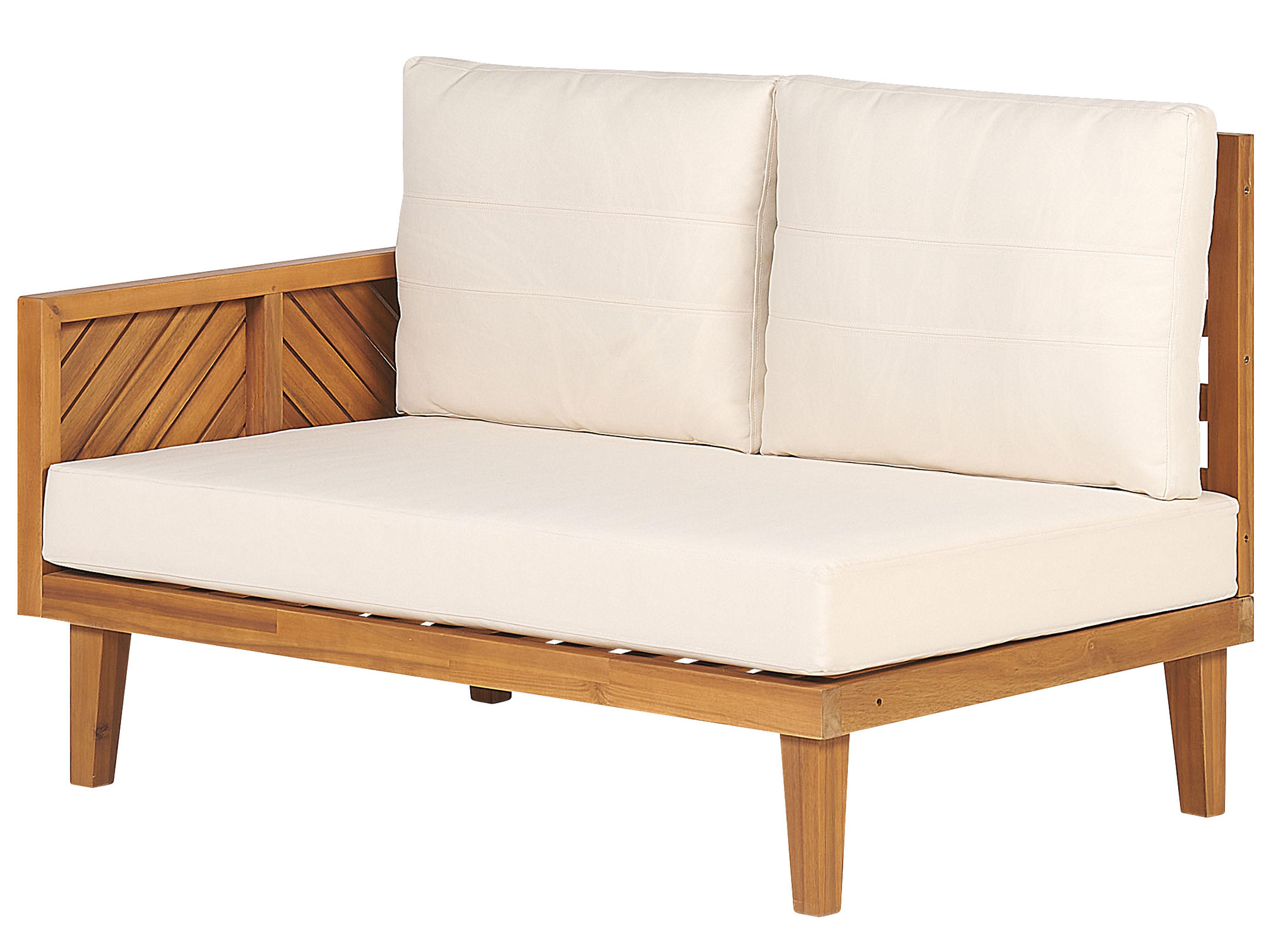 Tuin hoekloungeset met tafel 4-zits BARATTI linkszijdig Acaciahout Bruin