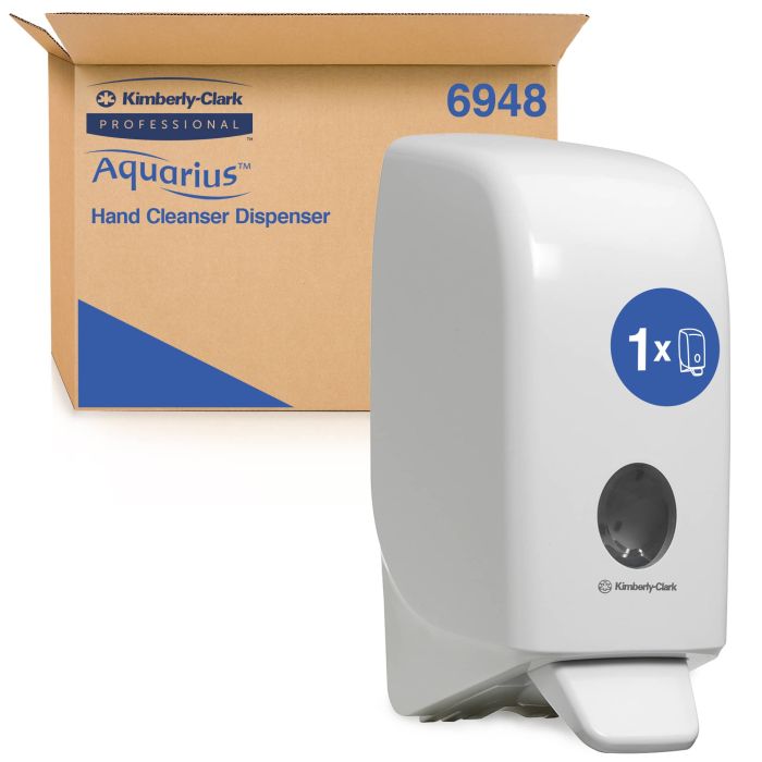Dispenser zeep 6948 Kimberly Clark Aquarius Handreiniger Dispenser 1 liter wit (6948)