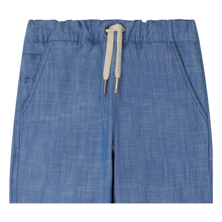 Bonpoint Pantalon Connell Chambray | Bleu jean
