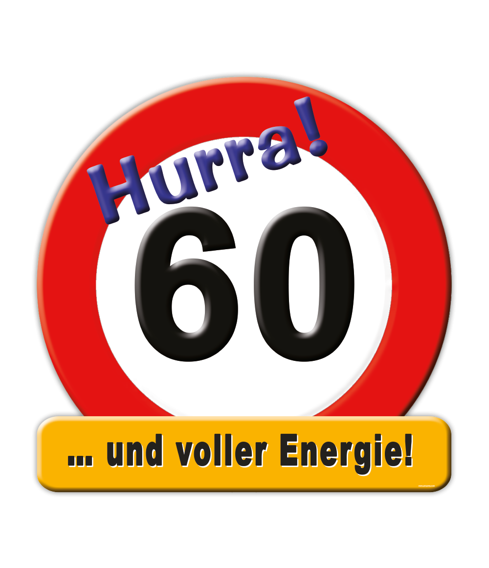 Deurbord 60 Jahre 50cm