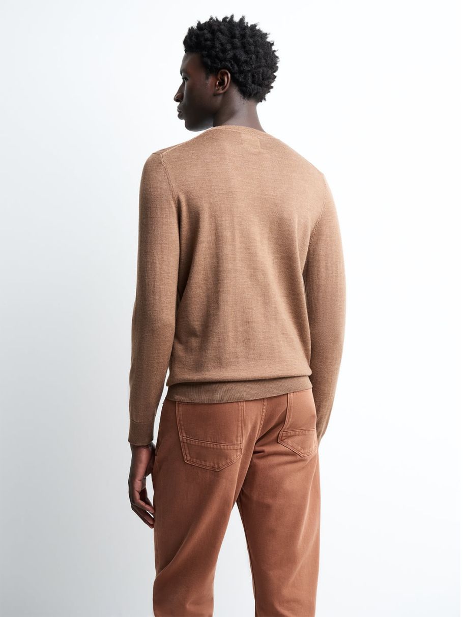 Pull col rond en laine mérinos
