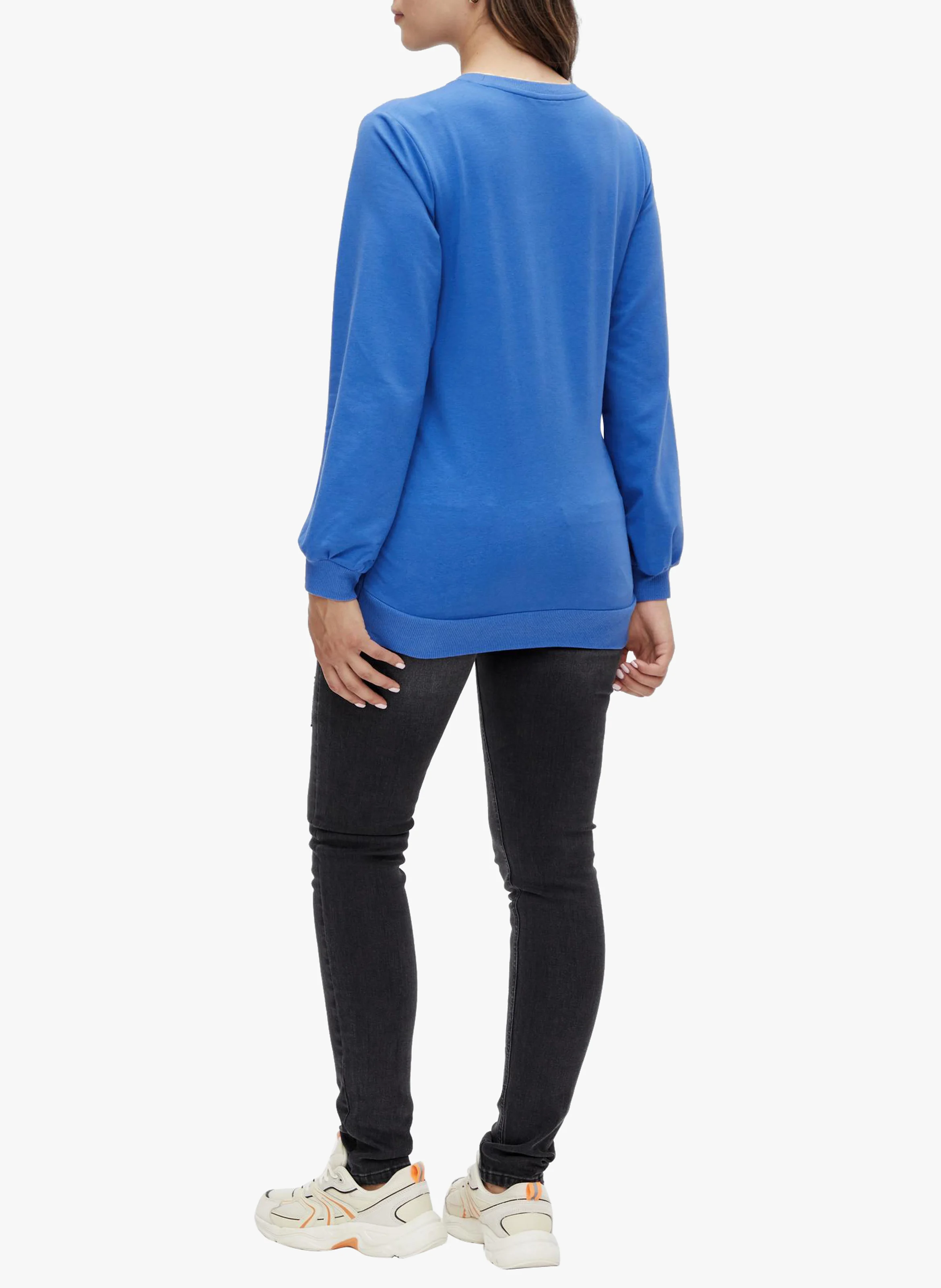 Pull de grossesse à inscription | Bleu