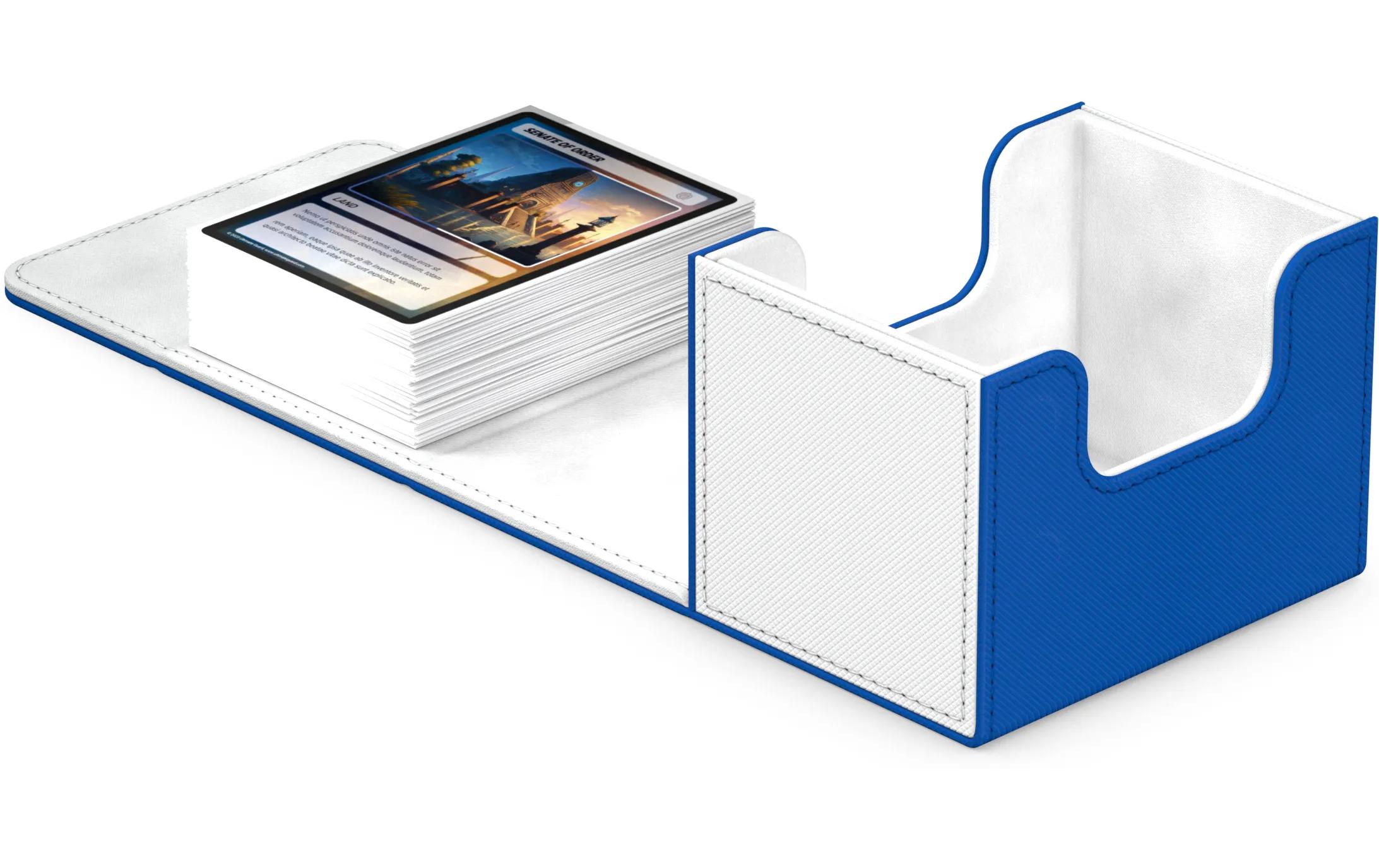 Kartenbox XenoSkin Synergy Sidewinder 100+ Blau/WeissHochwertige Box für Sammelkarten in Standardgrösse