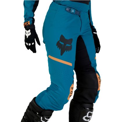 Pantalon cross Fox WOMENS FLEXAIR - OPTICAL 2024 - Bleu / Noir