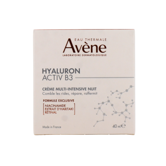 Avene Hyaluron Activ B3 crème de nuit anti âge - Soin traitant rides