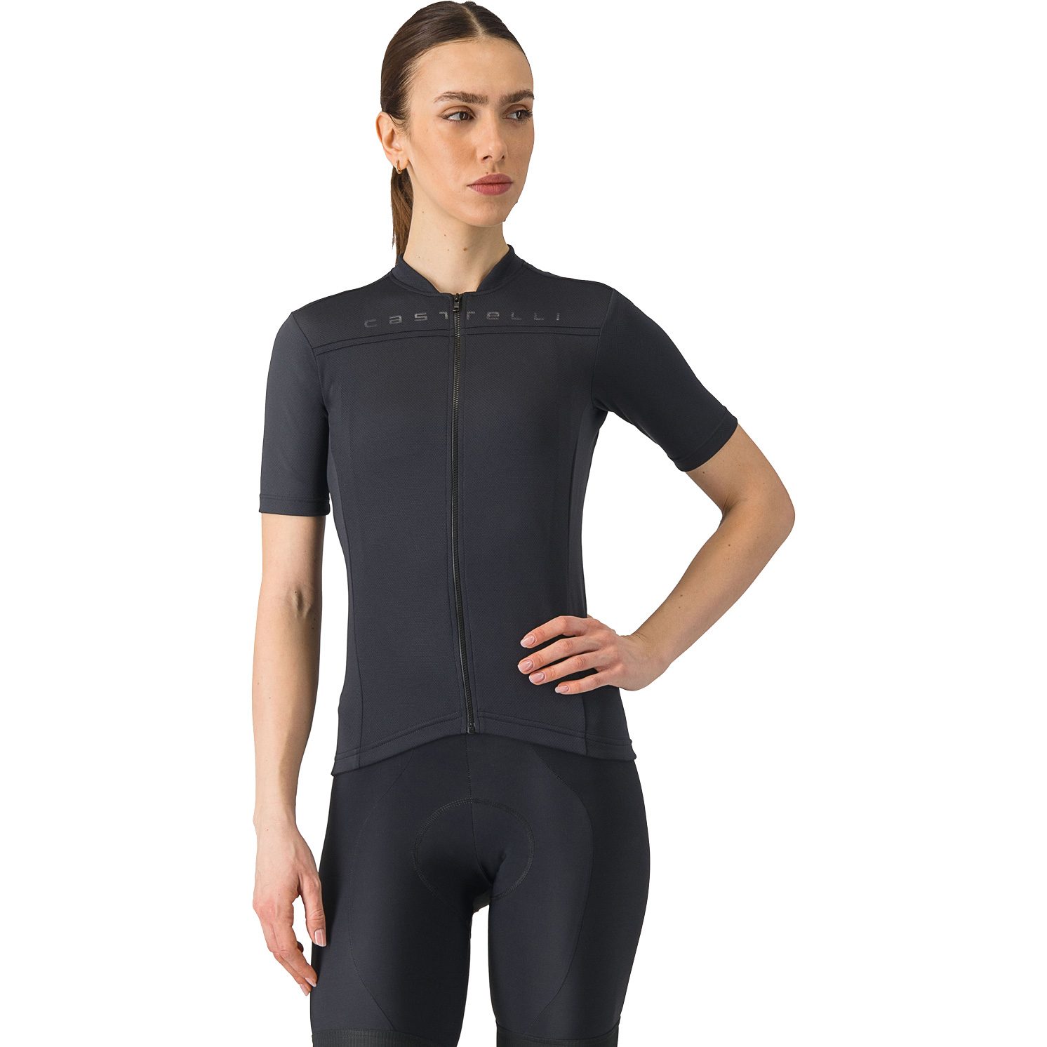 Castelli Anima 4 Radtrikot Damen light black