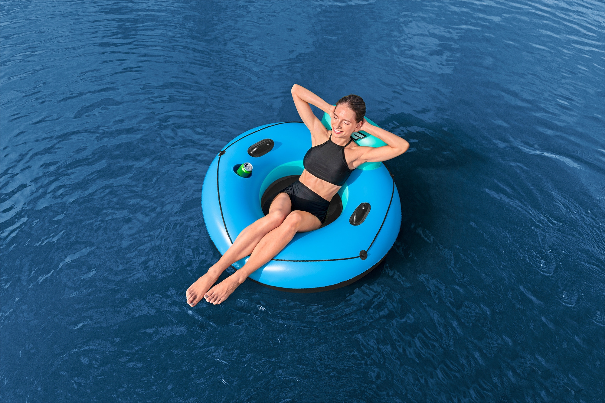 Bestway Hydro Force Luxus Schwimmreifen mit Rückenlehne 106 x 106 x 45 cm