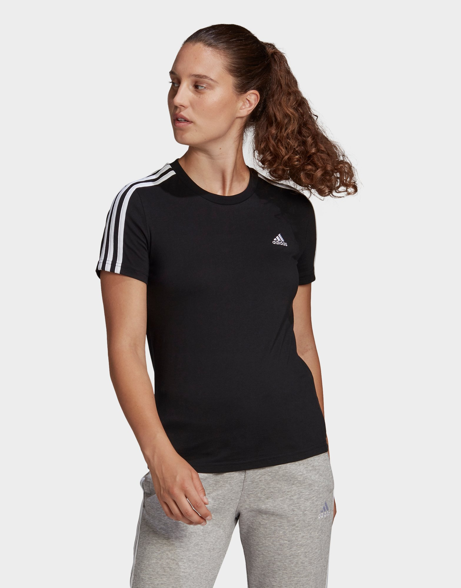 adidas T-shirt Essentials Slim 3-Stripes