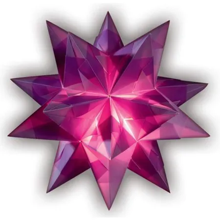 Folia Bascetta-Stern Bastelset, Transparentpapier 115g/m², violett 20 x 20cm