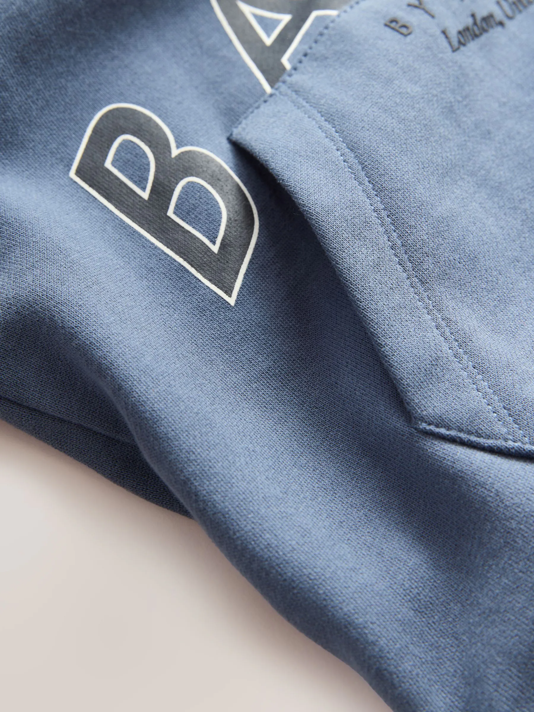 Baker by Ted Baker Blue Short Sleeve Hoodie and Shorts Set