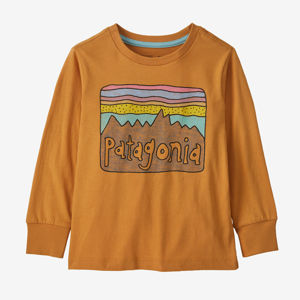 Baby Langarm-T-Shirt aus regenerativer, biozertifizierter Baumwolle von Fitz Roy Skies