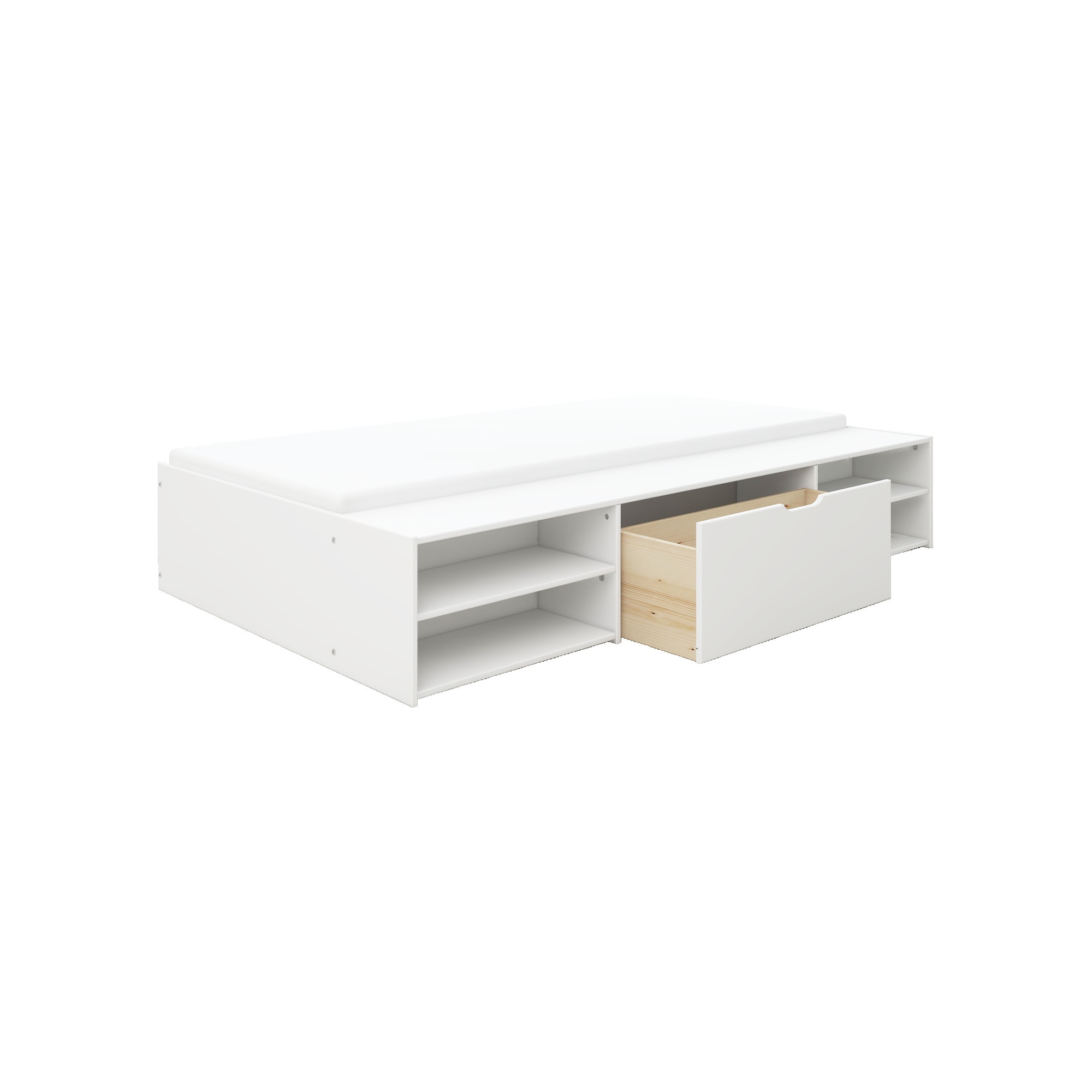 Home affaire Bett »Magdala« Breite/ Belastbarkeit: 120cm/200 KG, 90cm/ 100KG,  aus MDF, Breite Liegefläche 140 cm, Bettkasten optional