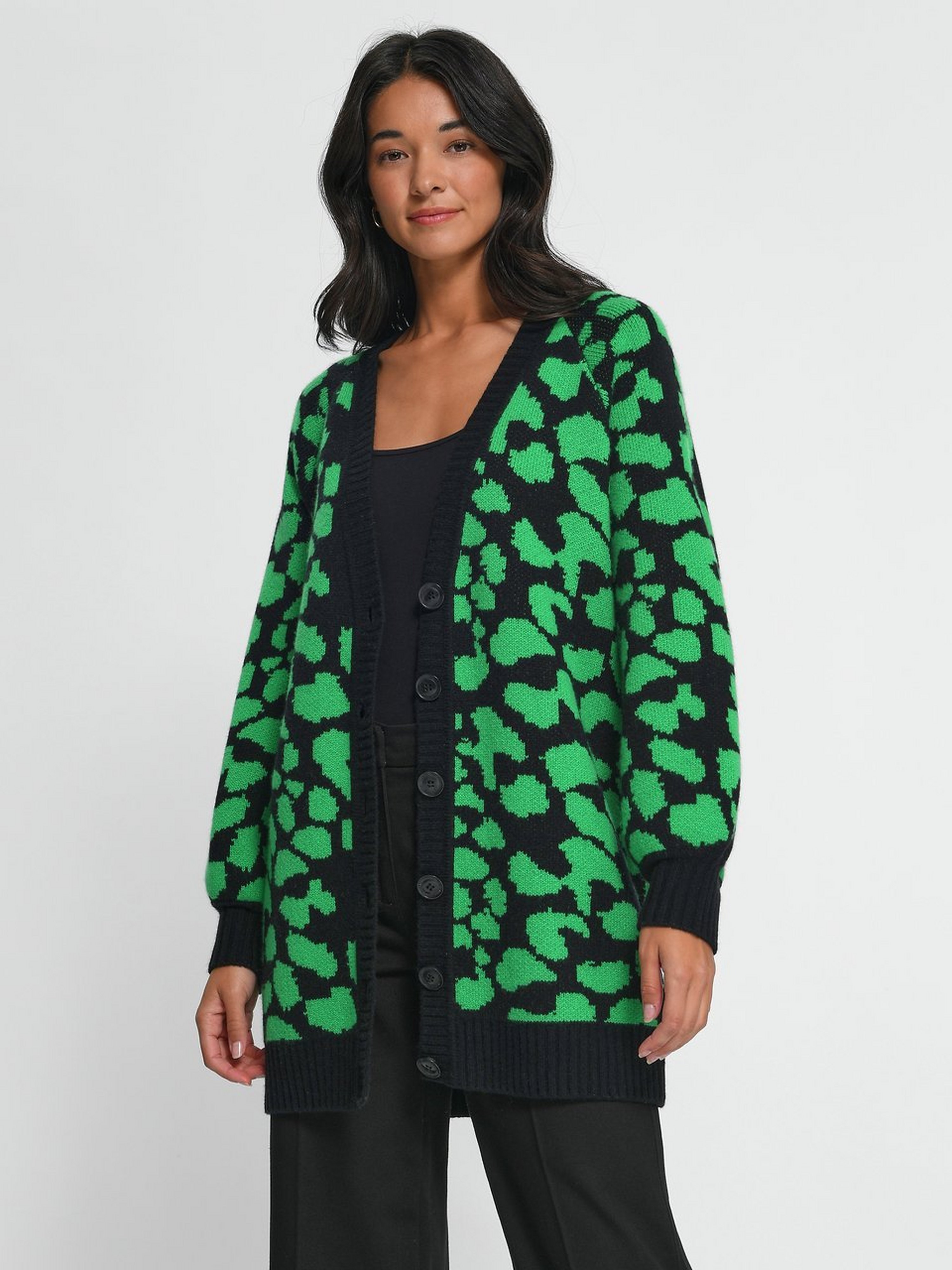 Strickjacke aus Schurwolle und Kaschmir