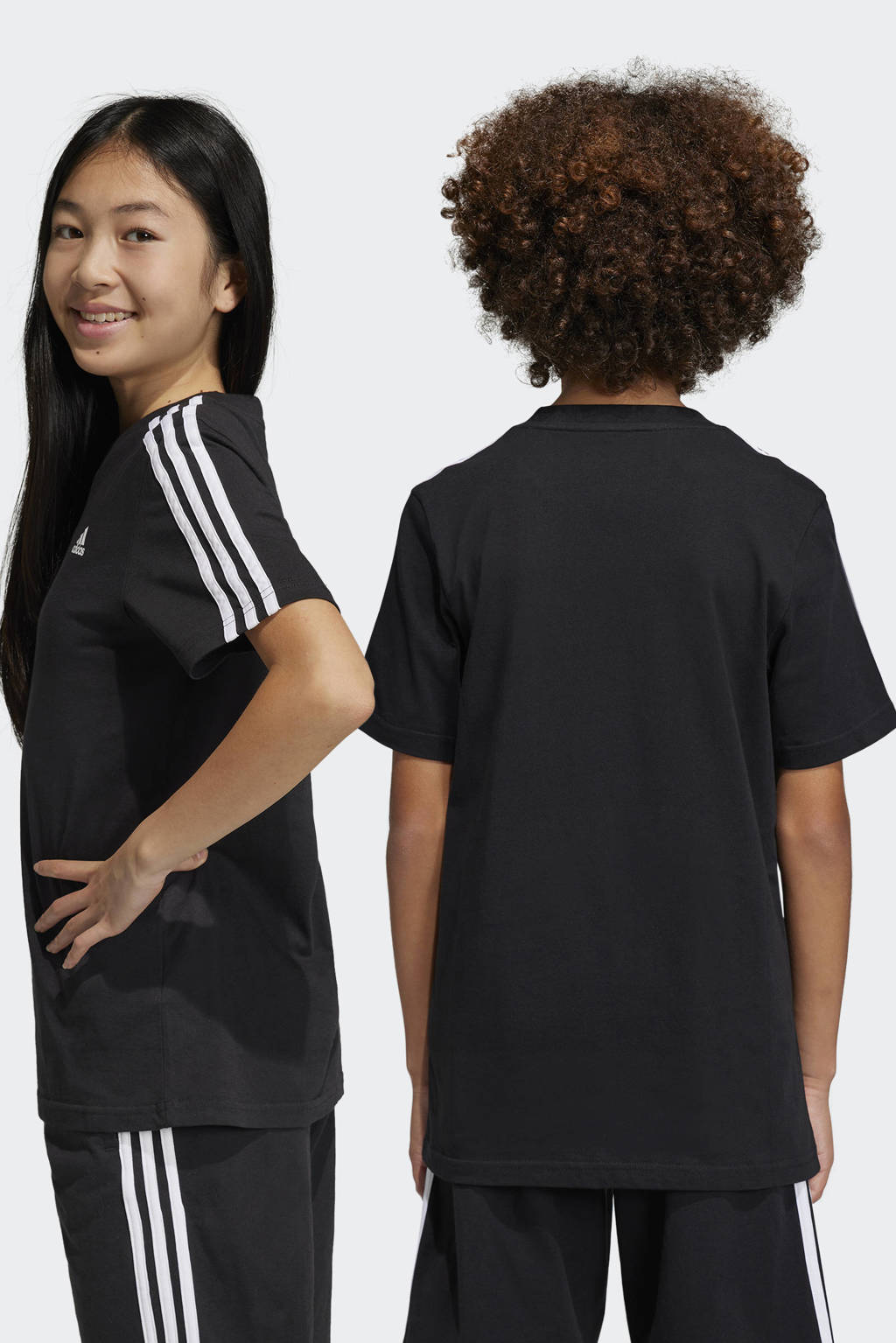 adidas T-shirt zwart/wit