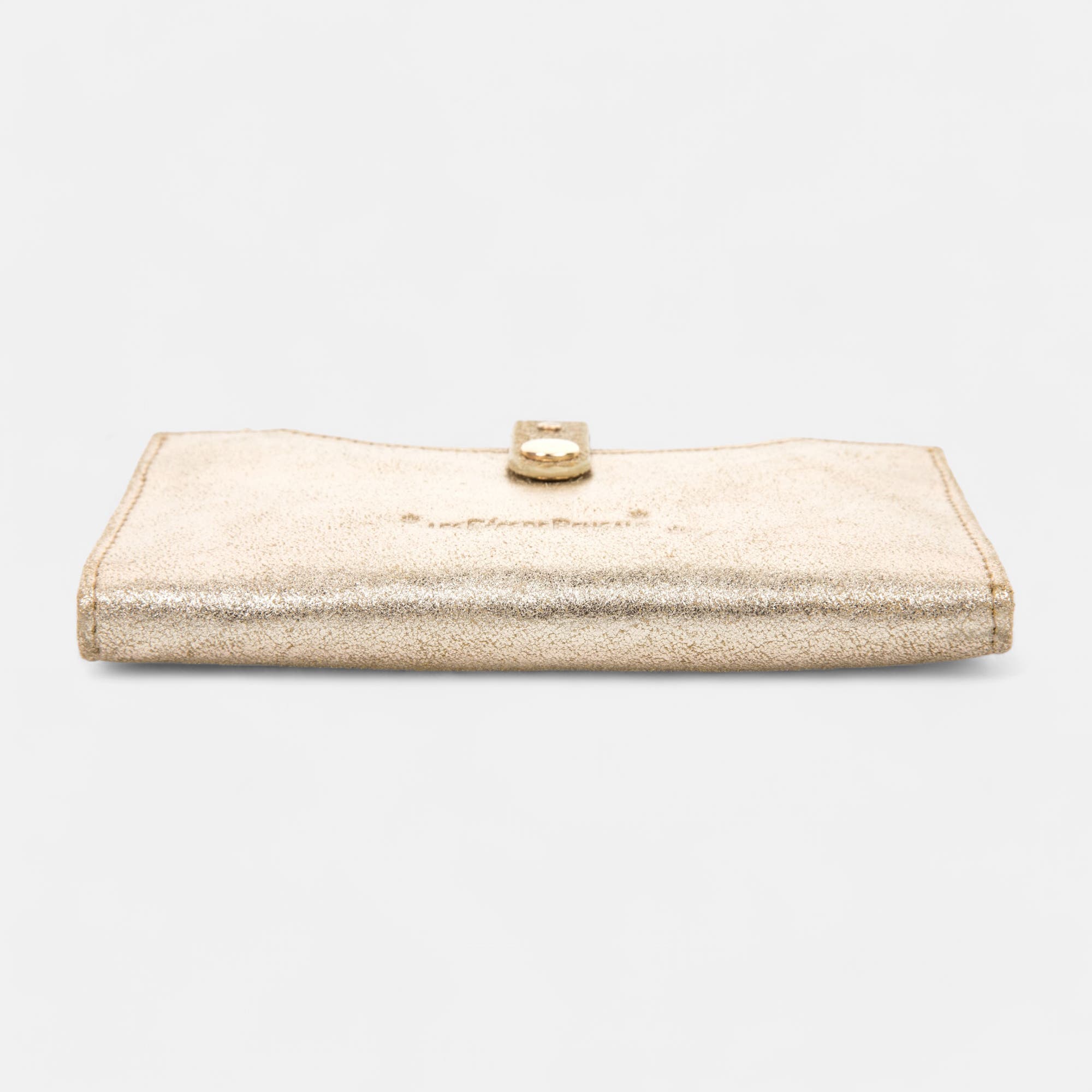 Petite maroquinerie en cuir or