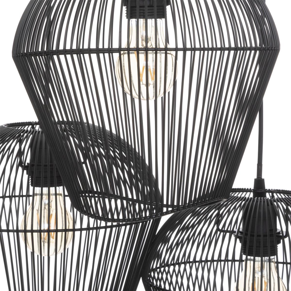 SUSPENSION X3 METAL JENA NOIR D.26CM