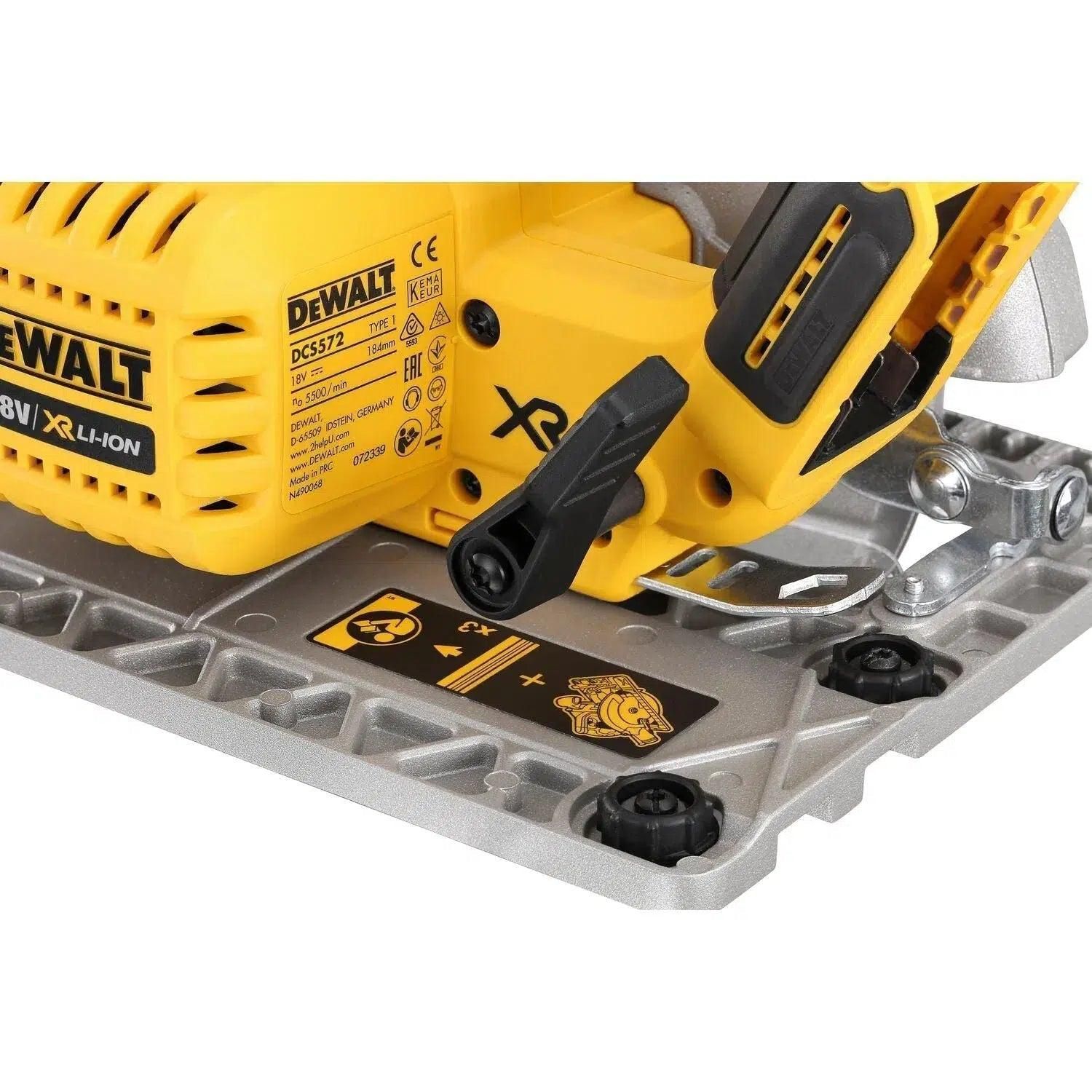 DeWALT DCS572NT Accu cirkelzaag 184mm 18V XR Basic Body in TSTAK