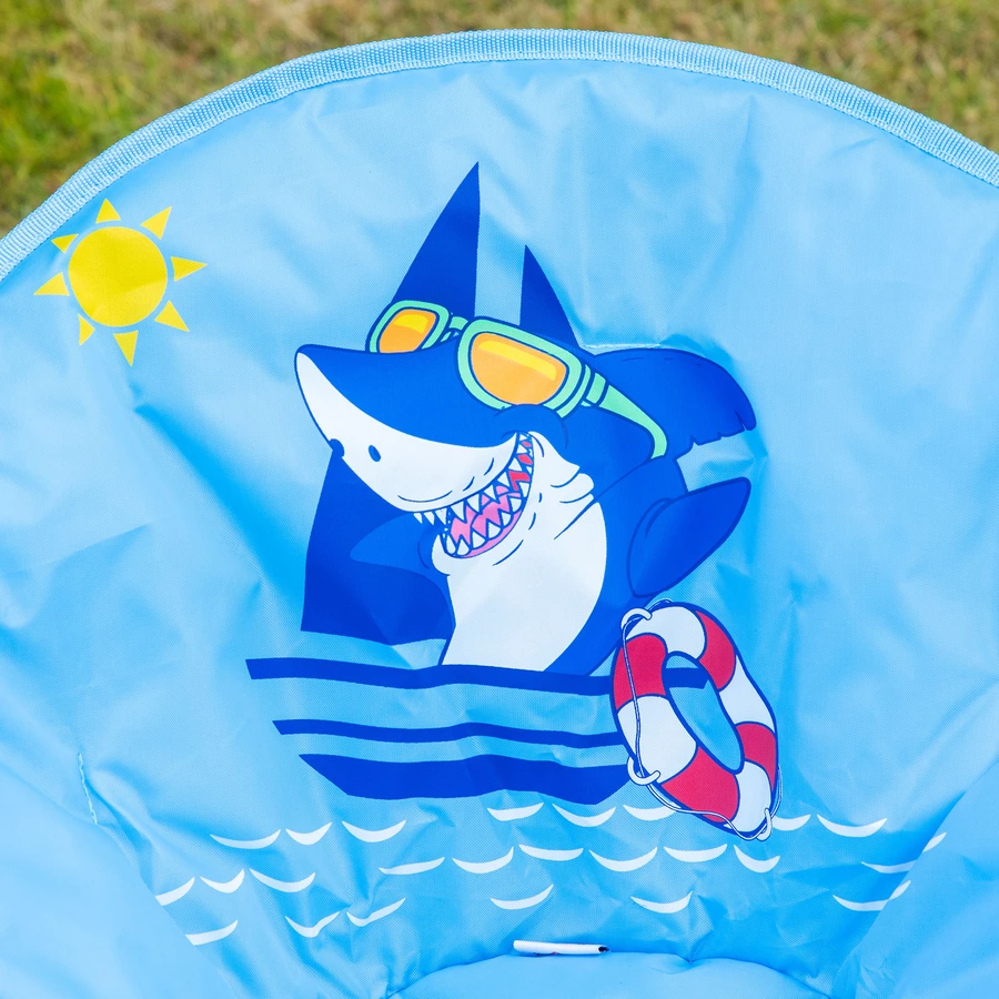 HOMCOM Campingstuhl mit Faltbarkeitsfunktion blau