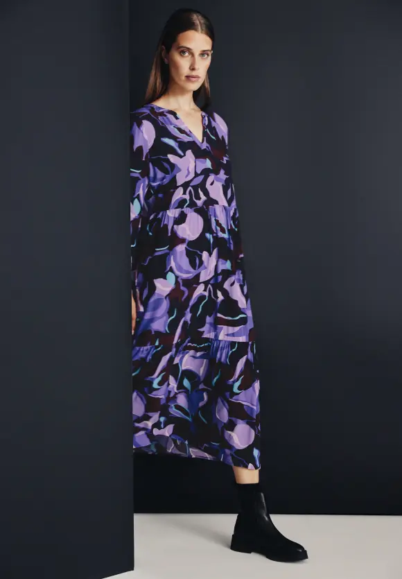 Midi Kleid - lupine lilac