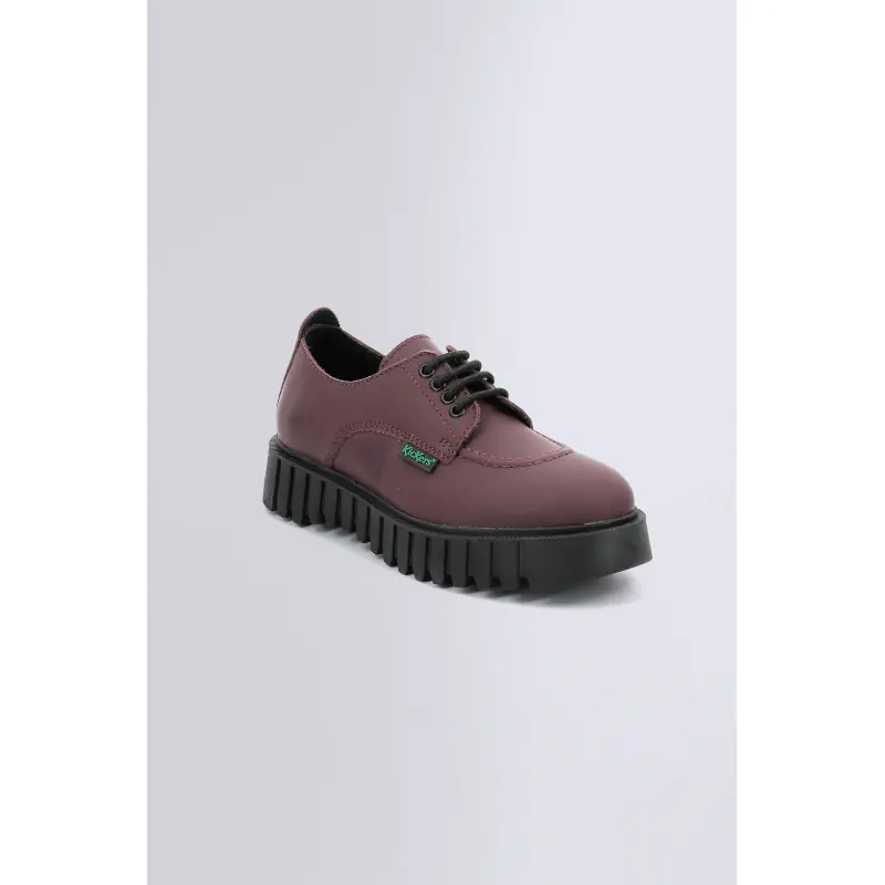 KICK FAMOUS BORDEAUX FIGUE DERBIES Cuir Femme