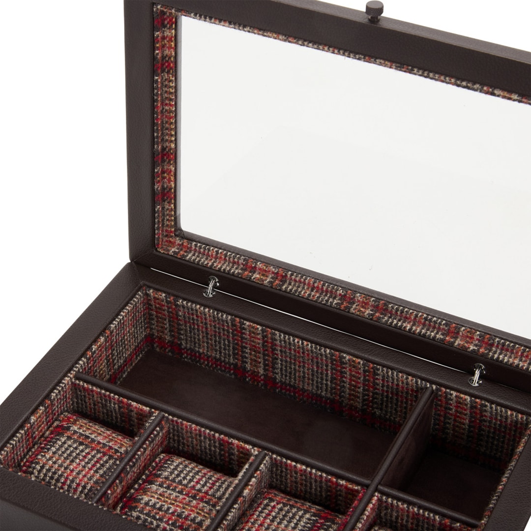 Wolf 1834 WM Brown Uhren- und Schmuckbox Braun