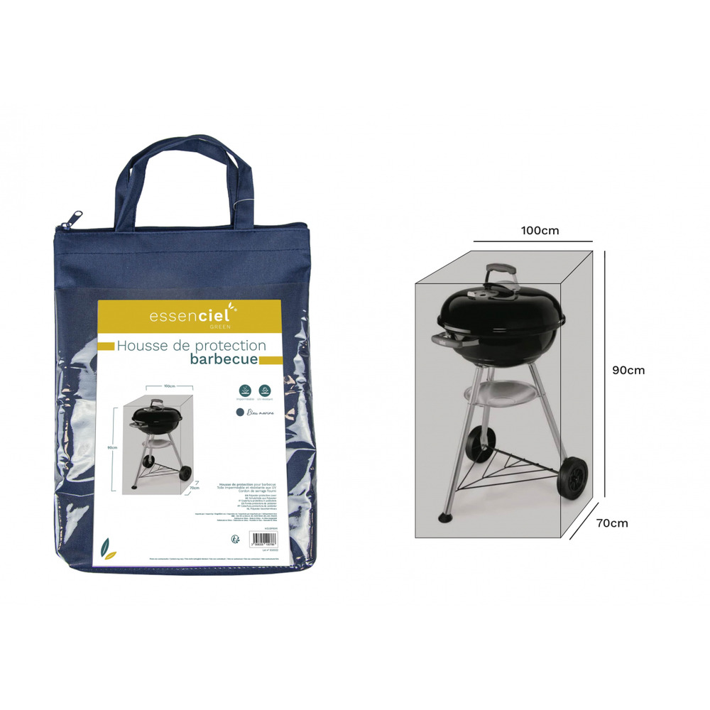 Housse de protection bbq bleu marine - polyester