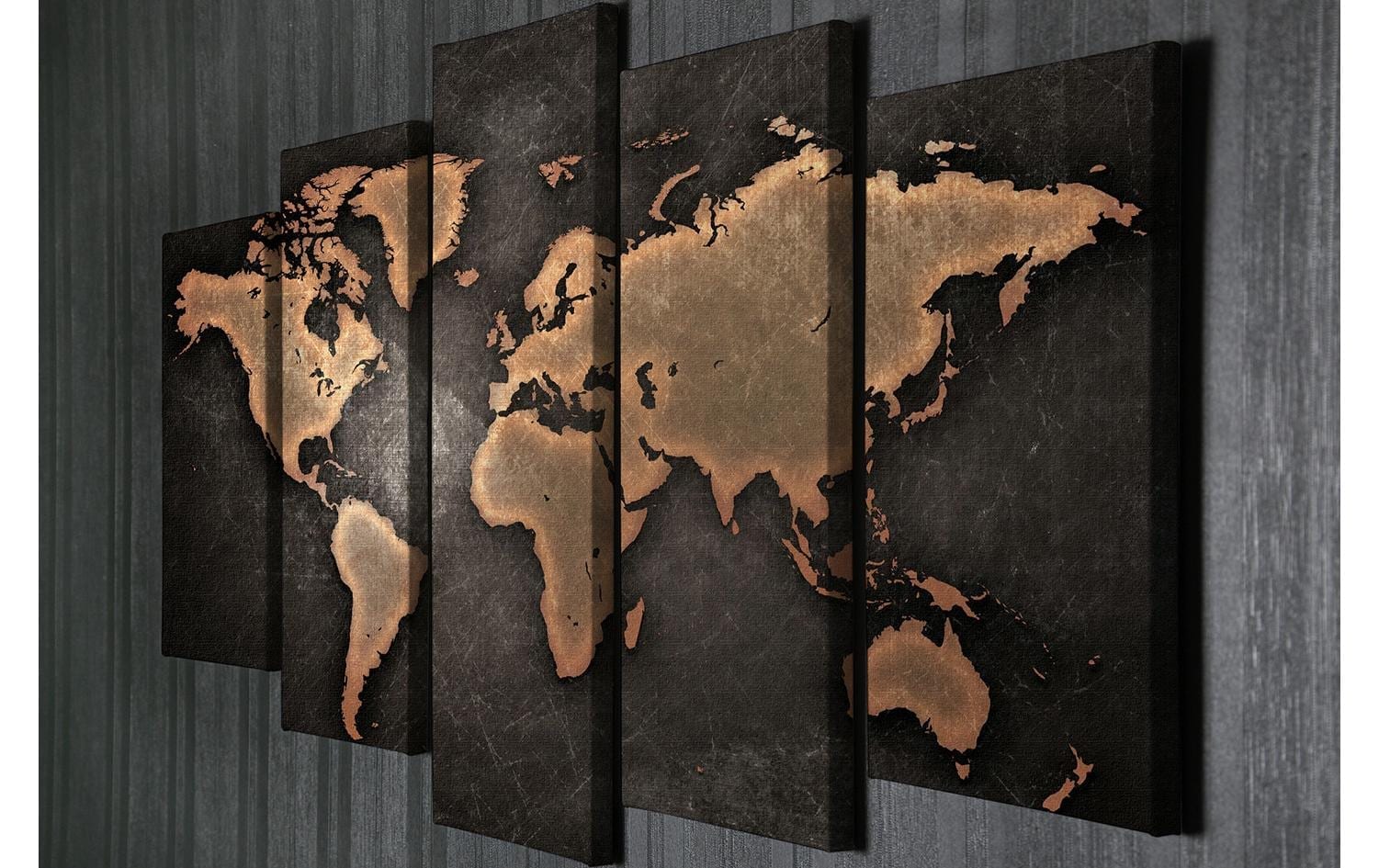 Wandbild »Wallxpert World 5 Teile 105 x 70 cm«