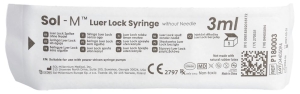 SOL-M Spritze 3ml Luer Lock steril 3-teilig, 100 Stück