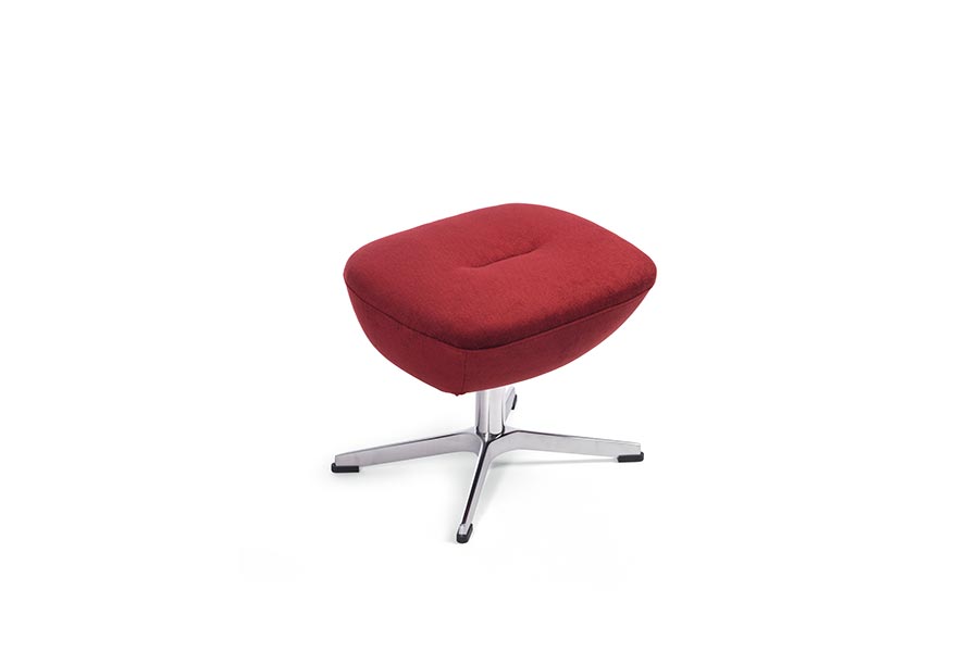 Globe krakk Tekstil Evita 1373-28 wine. Aluminium understell